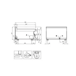 Electric frying pan for ships LOTUS 16070630X