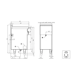 Electric stove with oven for ships LOTUS 06660831