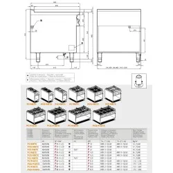 Electric stove with shelf for ships LOTUS 09030832