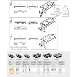 Drop-in electric hob for ships LOTUS 26030430X