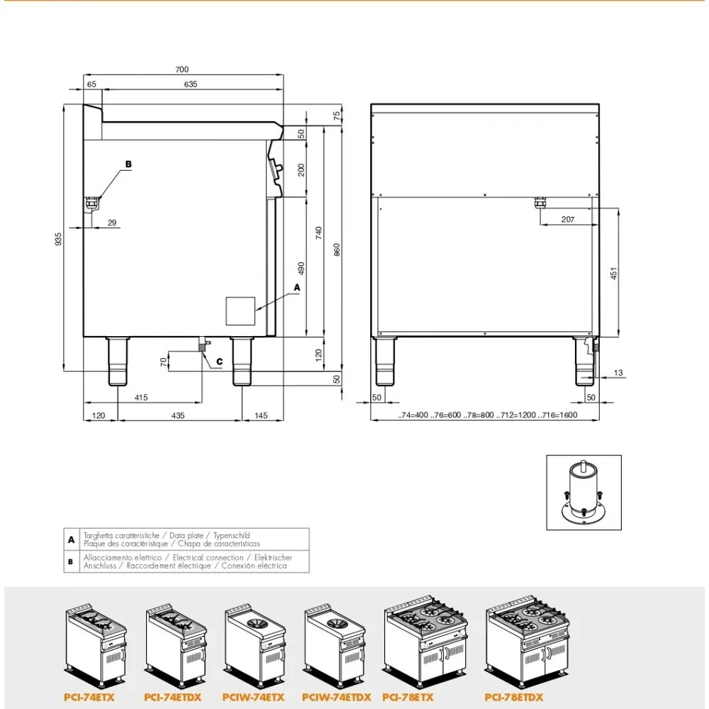 Induction cooktop LOTUS 08030439X