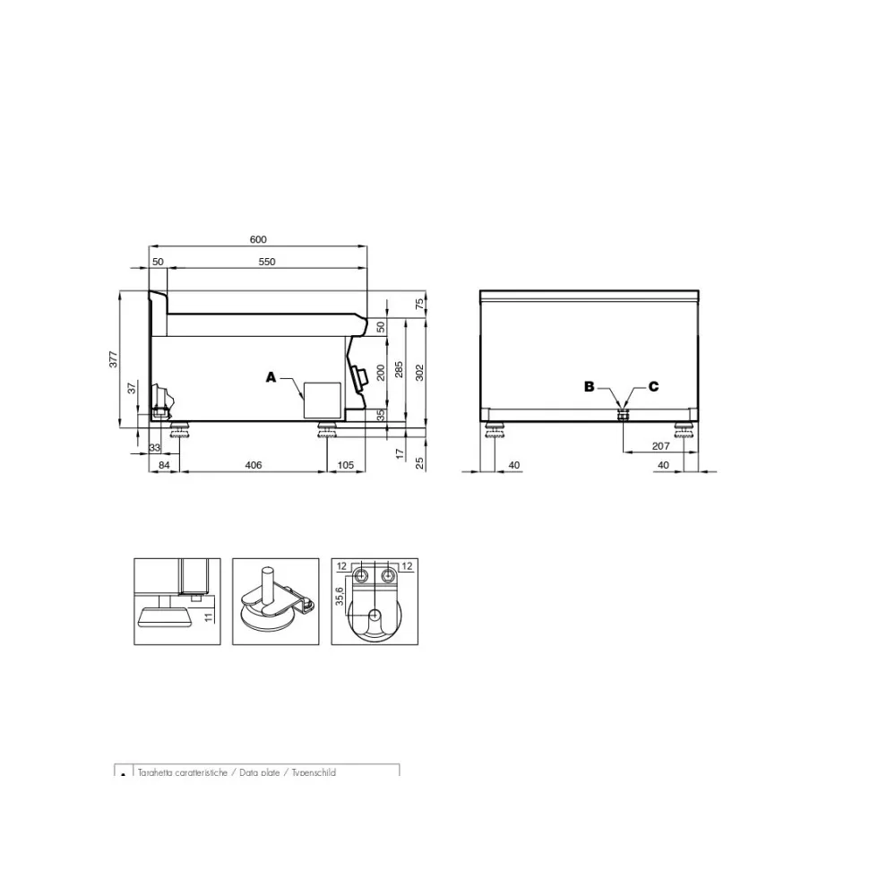Neutral worktop LOTUS 16010300X