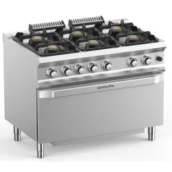 Gas stove with oven MBM FB711FGMXS