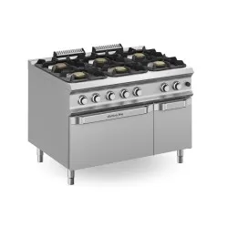 Gas stove with oven MBM FB912AFEXXS
