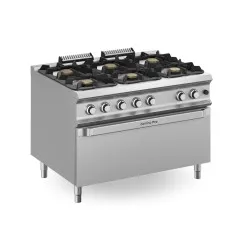 Gas stove with oven MBM FB912FGMXXL