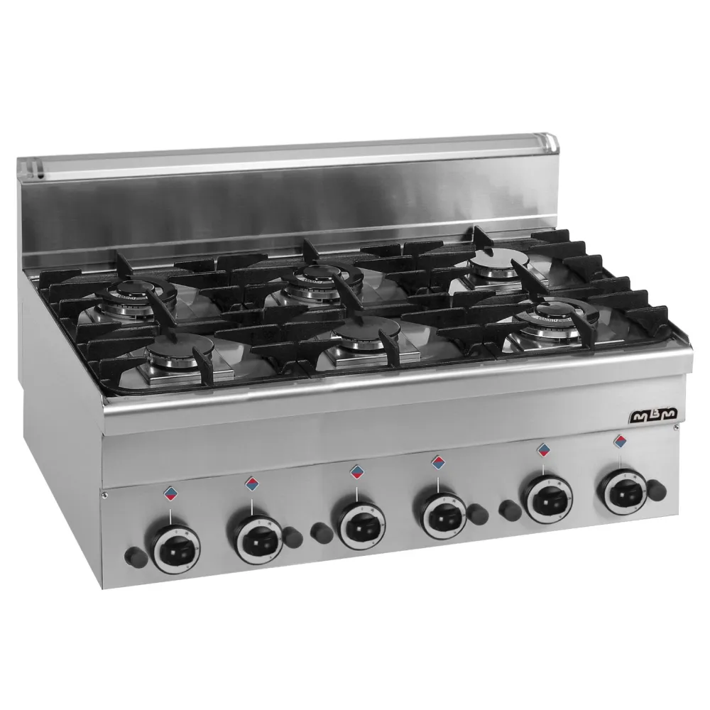 Tabletop gas hob MBM G6S6