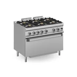 Gas stove with oven MBM MFB711FGMXS