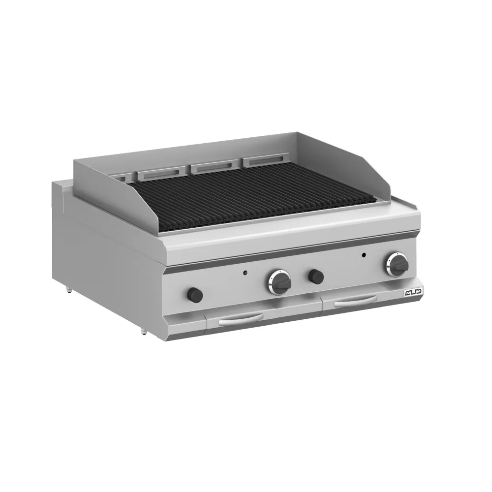 Charcoal-gas grill MBM MPLG78T