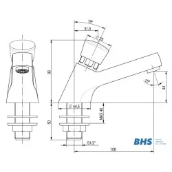 Automatic water mixer MONOLITH ares001b