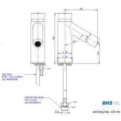 Automatic water mixer MONOLITH ARES001p
