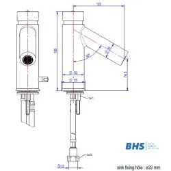 Automatic water mixer MONOLITH ARES002p