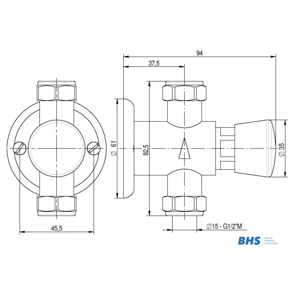 Automatic mixer tap A009 MONOLITH ARES009