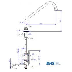 Automatic water mixer MONOLITH ARES010kit