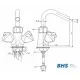 Mixer tap 20166 for ATENA serving lines MONOLITH R0101020166