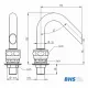 Water mixer for cooking line MONOLITH R0301020001