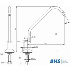 Mixer tap 20202 for ATENA serving lines MONOLITH R0501020202