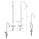 Mixer tap 20204 for ATENA serving lines MONOLITH R0501020204