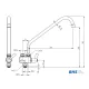 Mixer tap 20211 for ATENA serving lines MONOLITH R0501020211
