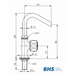 Water mixer for cooking line MONOLITH R0601010103