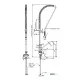 Water mixer with shower MONOLITH R0101020136
