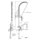 Water mixer with shower MONOLITH R0201020249