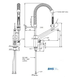 Water Mixer with Shower MONOLITH ERAMINI252
