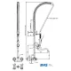 Water mixer with two inlets and shower MONOLITH R0102010206