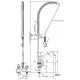 Water mixer with two inlets and shower MONOLITH R0102020132