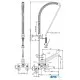 Water mixer with two inlets and shower MONOLITH R0102020210
