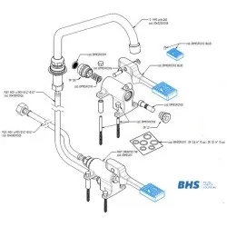 Foot pedal for water tap S001 MONOLITH ERMES001
