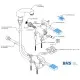 Foot-operated mixer tap MONOLITH ERMES001KIT1