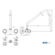 Water mixer with two water inlets MONOLITH R0102010211