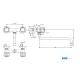 Water mixer with two water inlets MONOLITH R0102010220