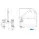 Water mixer with two water inlets MONOLITH R0102020123