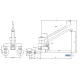 Water mixer with two water inlets MONOLITH R0102020211