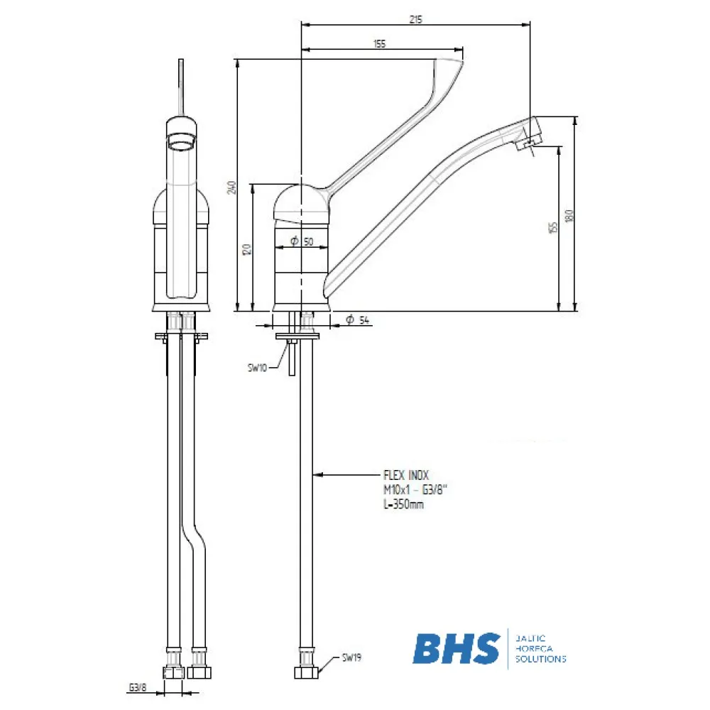Mixer tap 20203 MONOLITH R0201020203