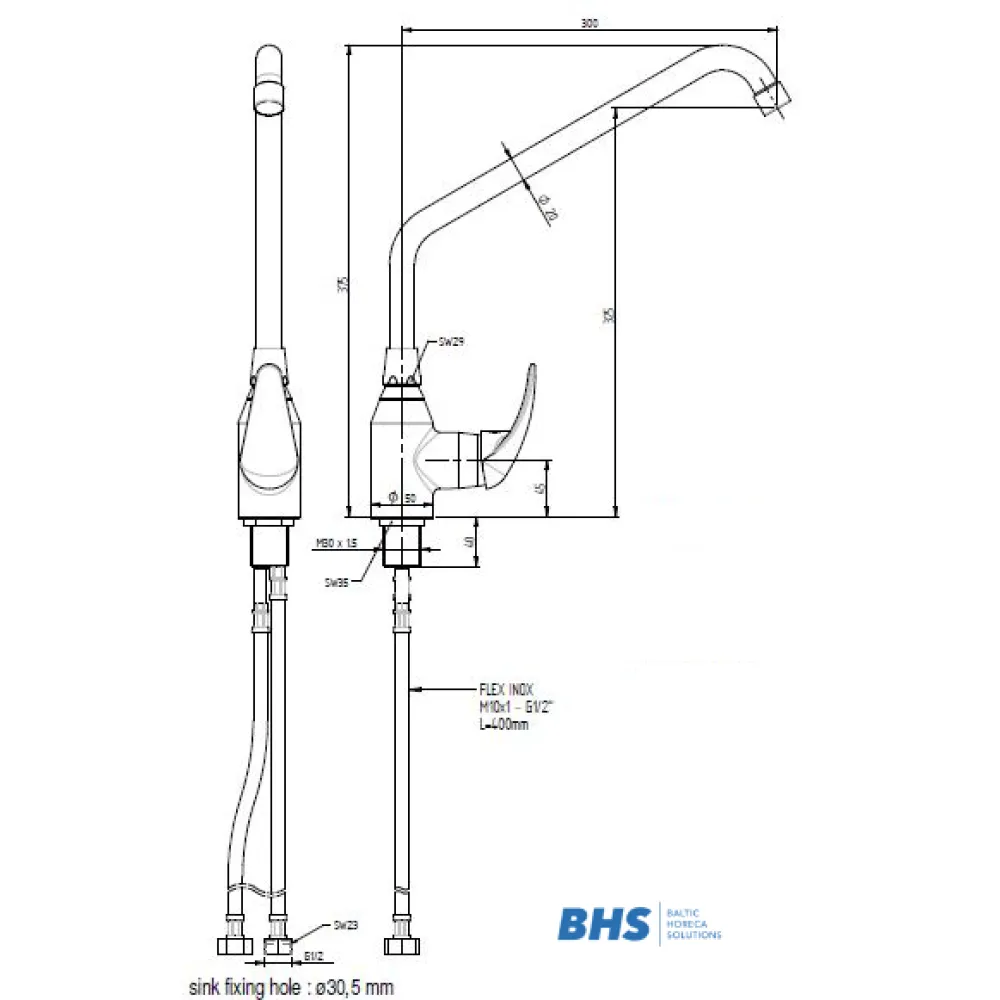 Water mixer MONOLITH R0201020215
