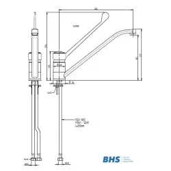 Mixer tap 20229 MONOLITH R0201020229