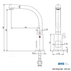 Electronic water mixer MONOLITH ZEUS003