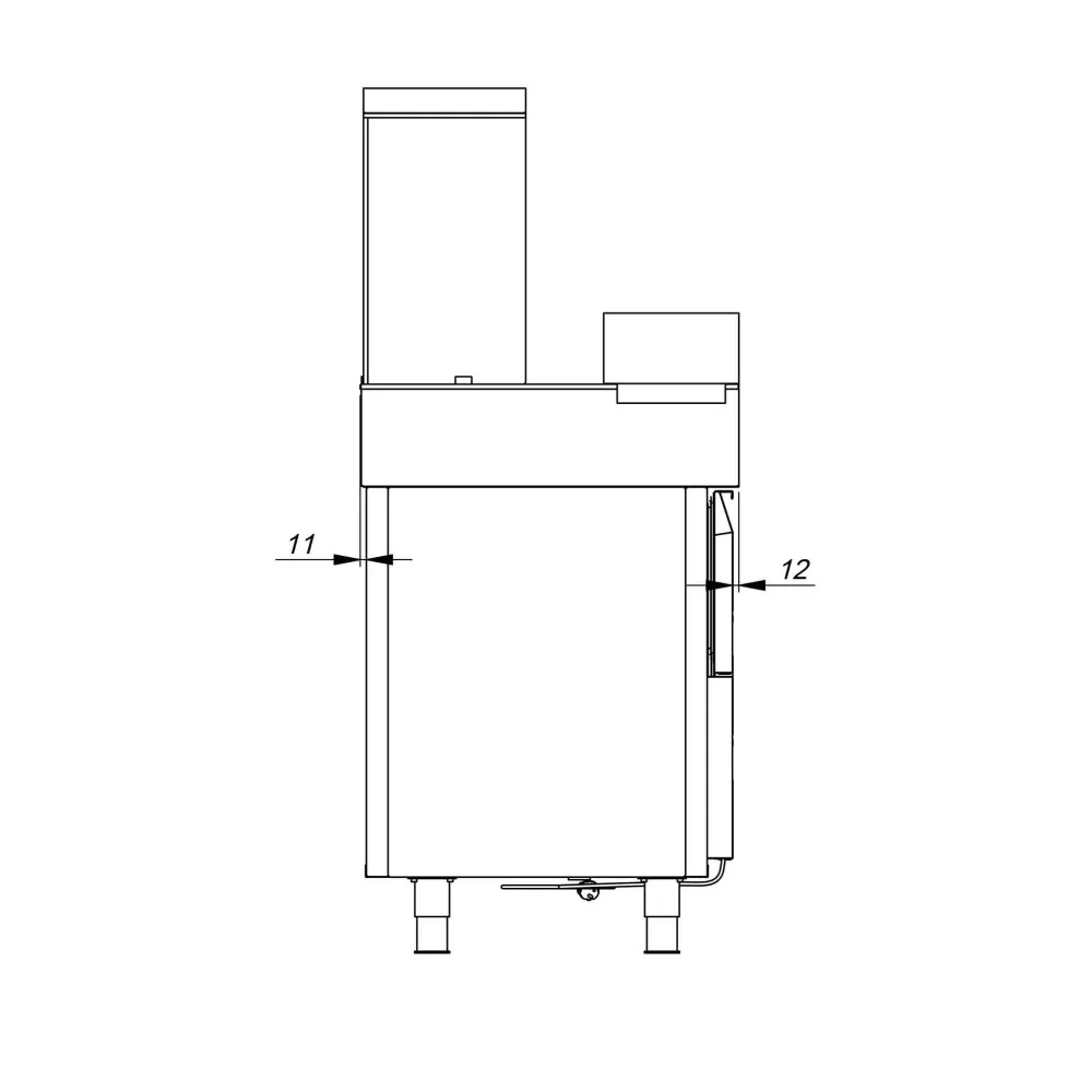 Hot-dog counter refrigerator BHS-HoReCa XKJ21-0030.000.00-SB