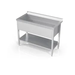 Pot sink with shelf Novameta DV1-PLA-80/60/90