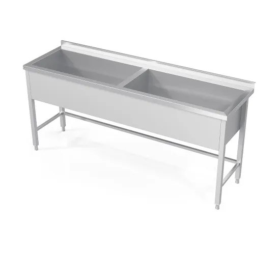 Double Pot Sink with Frame