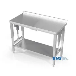 Height-adjustable worktable with reinforced shelf Novameta BHS-RLV-80/60/90