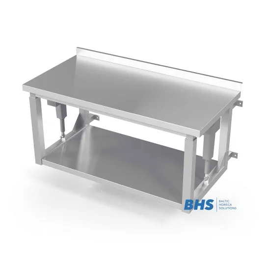 Table with Adjustable Surface Mountable on Wall Shelf