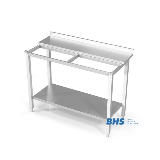 Table with Space for a Cutting Board and Shelf