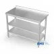 Metal table with two shelves Novameta BHS-PLV-2P-40/60/90