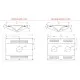 Central island ventilation hood with filters Novameta HNCA-150-140-48