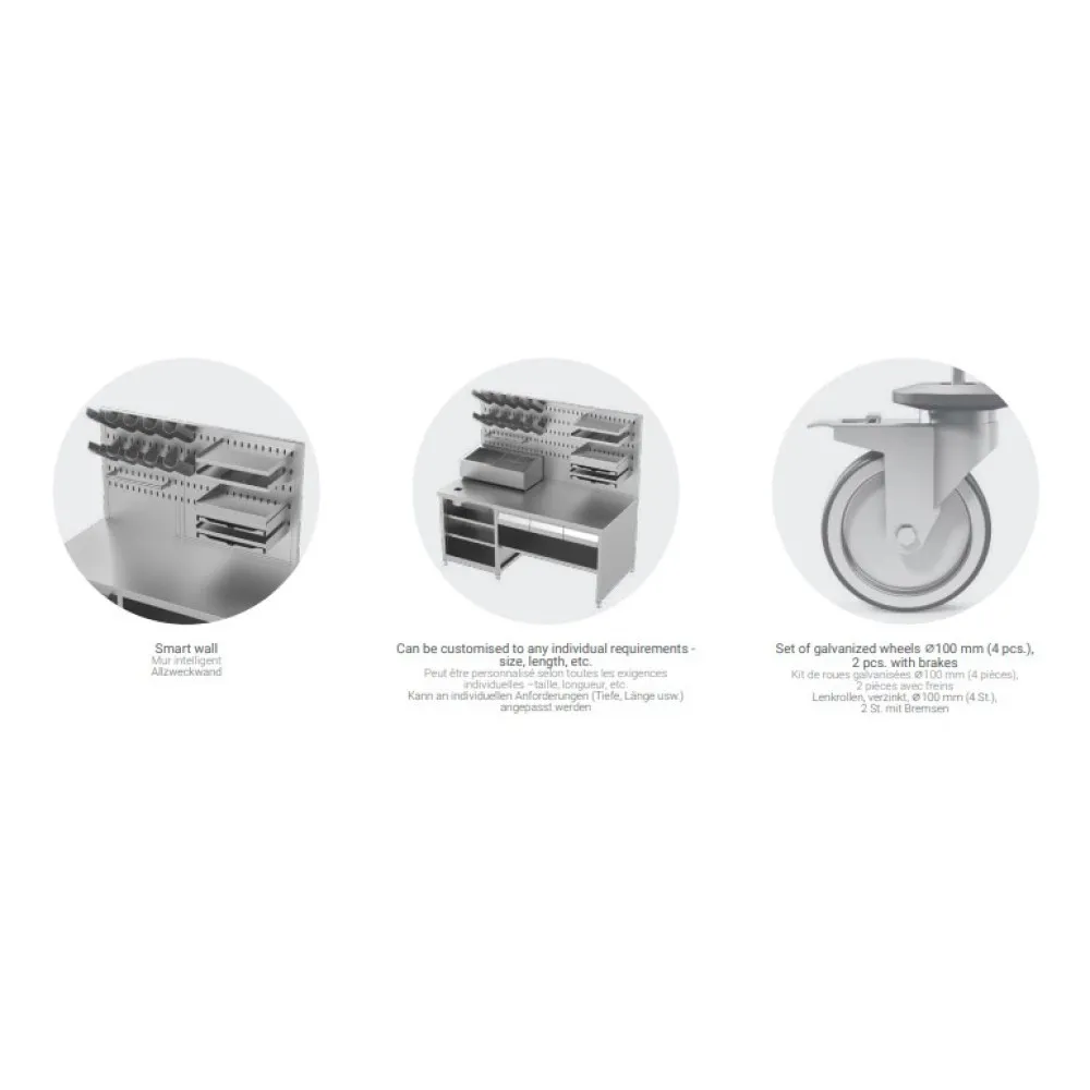 Burger showcase Novameta BHS-Z-BURGER STATION -155/85/175