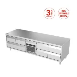 Low refrigerated counter Novameta BHS-FP0-E428-213/70/65