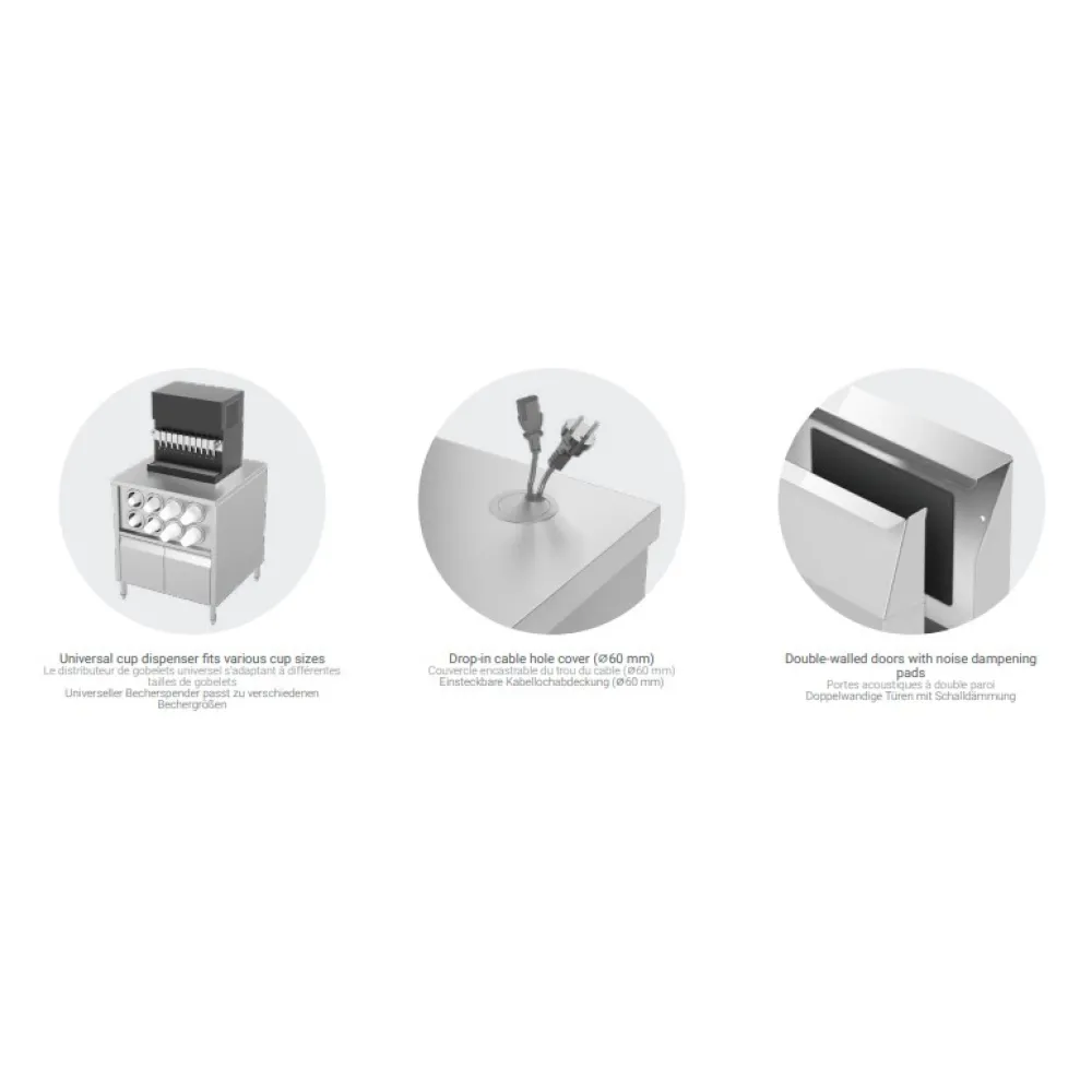 Coffee bar station solution Novameta BHS-Z-DRINK STATION -80/80/93